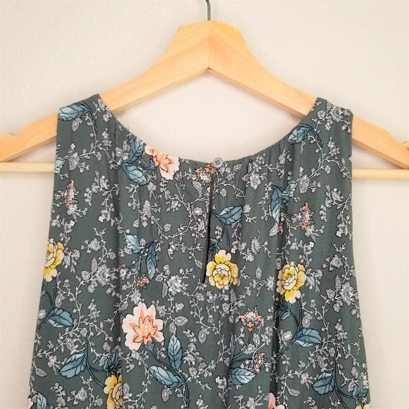 LOFT Boho Floral Tank Top Blouse S - Picture 5 of 11
